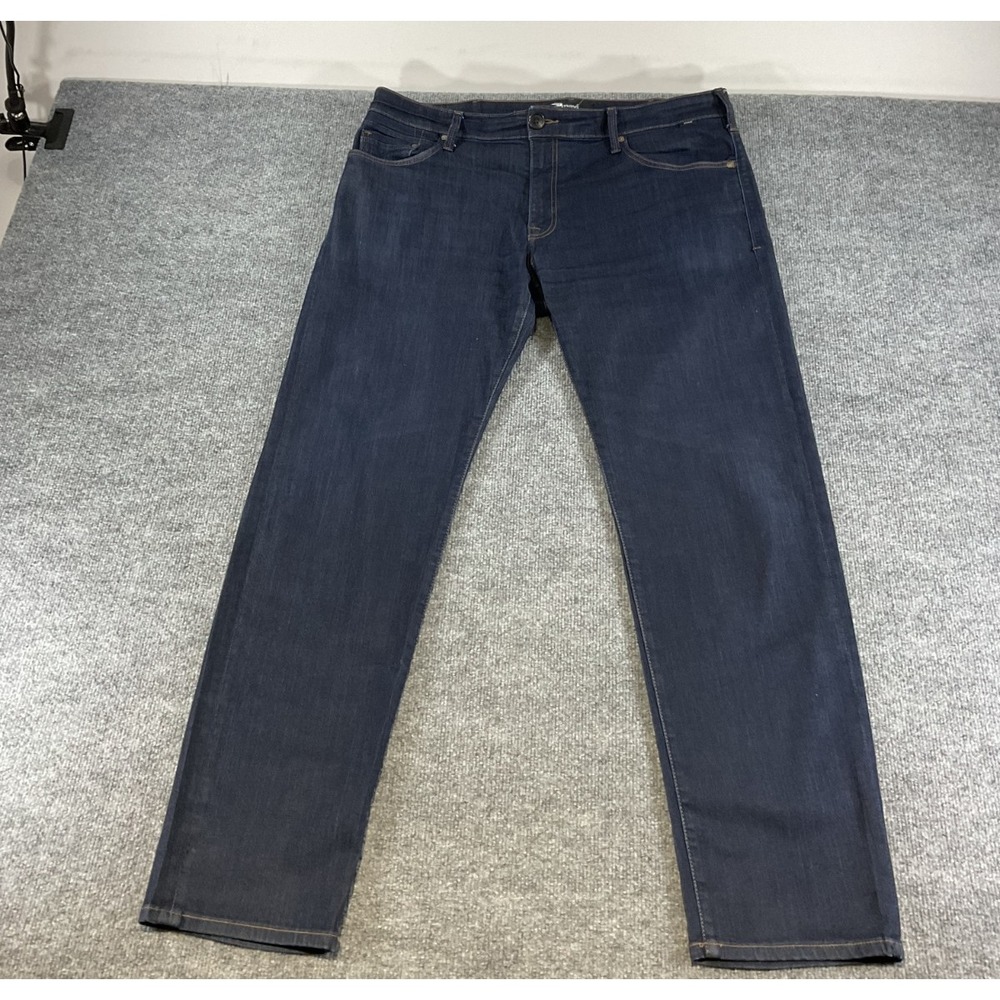 Mavi Jeans Zach Straight Leg 40x34 Dark Wash Denim Pants Men s Stretch Casual